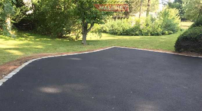 Completed asphalt installation in Hillsborough, NJ