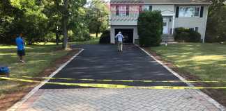 Completed asphalt installation in Hillsborough, NJ