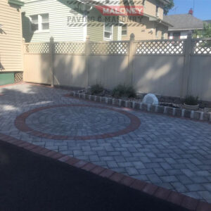 New Driveway, New Apron and Brick Paver Patio at Naden Ave, Irvington. NJ
