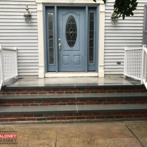 New Brick Step Built With Bluestone, Hillsborough. NJ