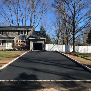 Granite Curb Asphalt Driveway Installation in Heritage Drive, Green Brook