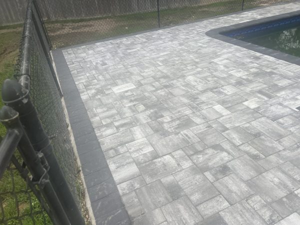 Concrete paver pool deck Linden, Union County