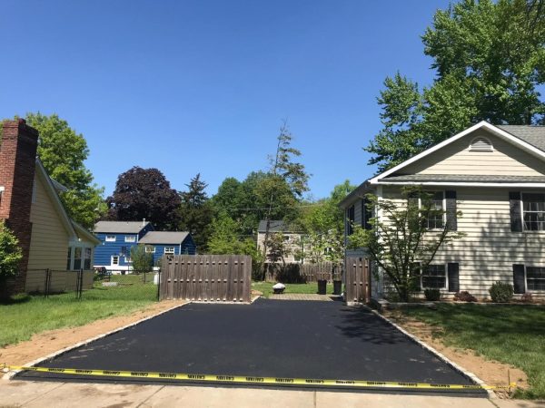 Paved driveway in Roselle Park, Union County