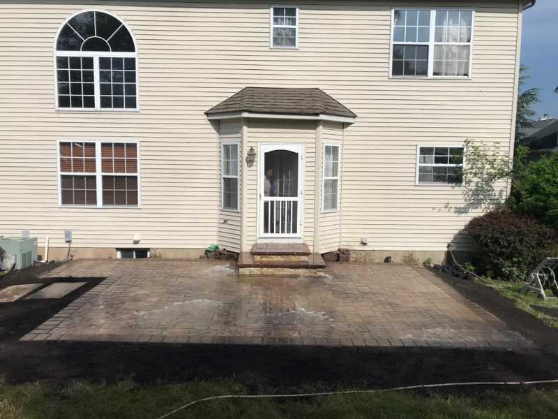New Patio with Steps in Bridgewater, NJ